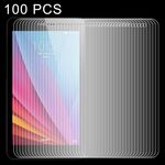 100 PCS 0.4mm 9H + Durezza superficiale 2.5D Pellicola in vetro temperato antideflagrante per Huawei Honor Play MediaPad T1 / T1-701U