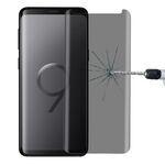 Per Galaxy S9 + 0.3mm 9H Durezza superficiale 3D Privacy Pellicola protettiva in vetro temperato antiriflesso (trasparente)