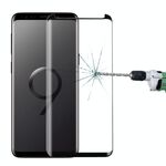 Per Galaxy S9 0.33mm 9H Durezza superficiale 3D Bordo curvo Anti-graffio Schermo non pieno Protezione per schermo in vetro completamente adesivo HD (nero)