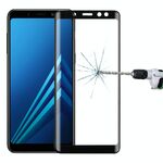 Proteggi schermo in vetro temperato con durezza 9H per Galaxy A8 (2018) 3D (nero)