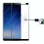 Pellicola salvaschermo in vetro temperato non a schermo intero curvo 3D Full Glue con completamente adesivo per Galaxy Note 8 (nero)