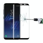 Per Galaxy S8 + / G955 0.26mm 9H Durezza superficiale Schermo 3D curvo Schermo intero in vetro temperato Pellicola protettiva in vetro temperato con completamente adesivo (Nero)