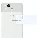 Google Pixel 2 Cover posteriore Copriobiettivo in vetro superiore (bianco)