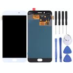 Schermo LCD originale per OPPO R9s con assemblaggio completo di digitalizzatore (bianco)