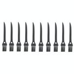 10 pezzi JIAFA P8842 spazzola per la pulizia della coda a testa piatta, lunghezza: 8,5 cm (nero)