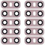 Obiettivo per fotocamera posteriore da 10 pezzi con adesivo per LG G6 H870 / H871 / H872 / LS993 (rosa)