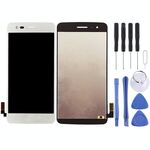 Schermo LCD TFT per LG K8 2017 US215 M210 M200N con digitalizzatore assemblaggio completo (argento)