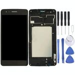 Schermo LCD TFT per LG K8 2017 US215 M210 M200N con digitalizzatore assemblaggio completo con cornice (nero)