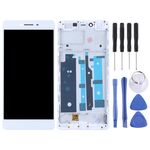Schermo LCD TFT per OPPO R7s Digitizer Assemblaggio completo con cornice (bianco)