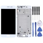 Schermo LCD TFT per Vivo X7 Digitizer Assemblaggio completo con cornice (bianco)