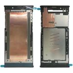 Cornice per cornice LCD alloggiamento anteriore per Sony Xperia L1 (nero)