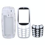 Cover alloggiamento assemblaggio completo con tastiera per Nokia 3310 (grigio)
