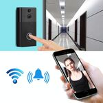 VESAFE VS-A5 HD 720P Videocamera di sicurezza Smart WiFi Videocitofono per campanello, supporto TF Card e visione notturna a infrarossi e App di rilevamento del movimento per IOS e Android (nero)
