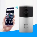 VESAFE Home VS-M2 Videocamera di sicurezza HD 720P Smart WiFi Videocitofono per campanello, supporto TF Card, visione notturna e APP di rilevamento PIR per IOS e Android (argento)