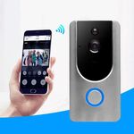 VESAFE Home VS-M3 Videocamera di sicurezza HD 720P Smart WiFi Videocitofono per campanello, supporto TF Card e visione notturna e APP di rilevamento PIR per IOS e Android (con Ding Dong / Chime) (grigio)