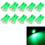 10 PCS T10 8 LED Lampadina di segnalazione per auto (luce verde)