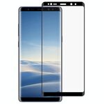0.3mm 9H Durezza superficiale 2.5D Bordo curvo Schermo intero Pellicola in vetro temperato per colla piena per Galaxy Note8 (nero)