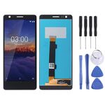 Schermo LCD TFT per Nokia 3.1 con assemblaggio completo di digitalizzatore (nero)