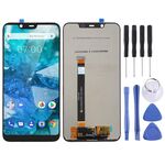 Schermo LCD TFT per Nokia X7 / 8.1 / 7.1 Plus TA-1131 con digitalizzatore assemblaggio completo (nero)