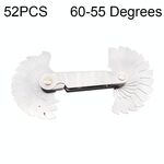 52 PCS metrico 60 gradi + calibro per filettatura in acciaio inossidabile CR da 55 gradi britannico