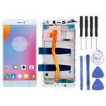 Schermo LCD OEM per 5,5 pollici Lenovo K6 Note K53a48 digitalizzatore assemblaggio completo con cornice (bianco)