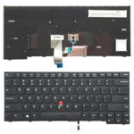 Tastiera inglese per laptop versione USA con stick di puntamento per Lenovo IBM Thinkpad E470 / E470C / E475, Teclado 01AX080 / 01AX040 / 01AX000 / SN20K93235