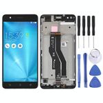 Schermo LCD OEM per Asus Zenfone 3 Zoom ZE553KL digitalizzatore Assemblaggio completo con cornice (nero)