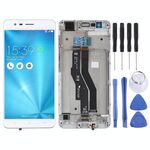 Schermo LCD OEM per Asus Zenfone 3 Zoom ZE553KL digitalizzatore Assemblaggio completo con cornice (bianco)