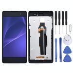 Schermo LCD OEM per Sony Xperia E5 F3311 F3313 Digitizer Assemblaggio completo con cornice (nero)