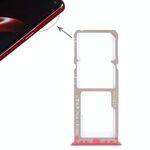 Per OPPO A3 2 x Vassoio per schede SIM + Vassoio per schede Micro SD (rosso)