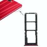 Per OPPO K1 2 x vassoio per scheda SIM + vassoio per scheda Micro SD (rosso)