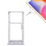 Vassoio scheda SIM + vassoio scheda SIM / vassoio scheda micro SD per Xiaomi Redmi 6 / Redmi 6A (argento)