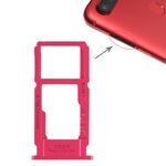 Per OPPO R11s Vassoio per schede SIM + Vassoio per schede SIM / Vassoio per schede Micro SD (rosso)