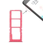 Per OPPO A5 / A3s 2 x vassoio per scheda SIM + vassoio per scheda Micro SD (rosso)