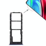 Per Vivo Y93 2 x vassoio per scheda SIM + vassoio per scheda micro SD (blu)