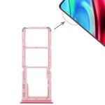 Per Vivo Y93 2 x vassoio per scheda SIM + vassoio per scheda micro SD (rosso)