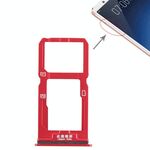 Per Vivo X20 Vassoio per schede SIM + Vassoio per schede SIM/Vassoio per schede Micro SD (rosso)