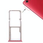 Per OPPO A1 2 x vassoio per scheda SIM + vassoio per scheda micro SD (rosso)