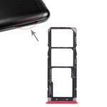 2 x vassoio per scheda SIM + vassoio per scheda micro SD per Xiaomi Redmi 6 Pro (rosso)