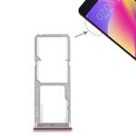 Per Vivo Y69 2 x vassoio per scheda SIM + vassoio per scheda micro SD (oro rosa)