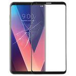 Lente in vetro esterno per schermo anteriore per LG V30 (nero)