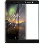 Lente esterna in vetro per schermo anteriore per Nokia 6 2018 / 6.1 SCTA-1043 TA-1045 TA-1050 TA-1054 TA-1068 (nero)
