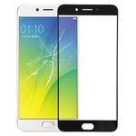 Per OPPO R9s Plus Lente in vetro esterno dello schermo anteriore (nero)