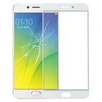 Per OPPO R9s Plus Lente in vetro esterno dello schermo anteriore (bianco)