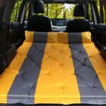 Gonfiabile Automatico SUV Auto Letto gonfiabile Auto da viaggio Materasso ad aria per esterni Letto Auto Auto Sorgenti Letto da viaggio (Arancione)