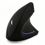 Versione batteria Mouse wireless Mouse ottico verticale 2,4 GHz (nero)