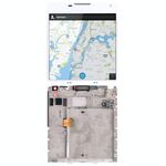 Schermo LCD originale per BlackBerry Passport Q30 Digitizer Assemblaggio completo con cornice (bianco)