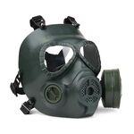 Maschera antigas M04 per concorrenza Maschera antigas fittizia Maschera per cosplay Wargame (verde militare)