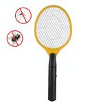 Mano Racchetta Zanzara Schiacciami Insetti Casa Giardino Pest Bug Fly Mosquito Zapper Swatter Killer Scacciamosche elettrico (GIALLO)