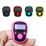 Contatore digitale elettronico portatile a mano portatile a mano schermo LCD con contatore del dito LCD, colore casuale